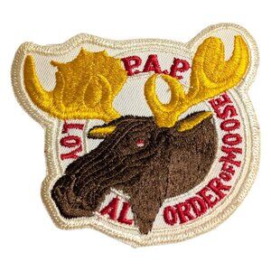 LOYAL ORDER OF THE MOOSE PAP Fraternal Organization Patch Used Good Condition